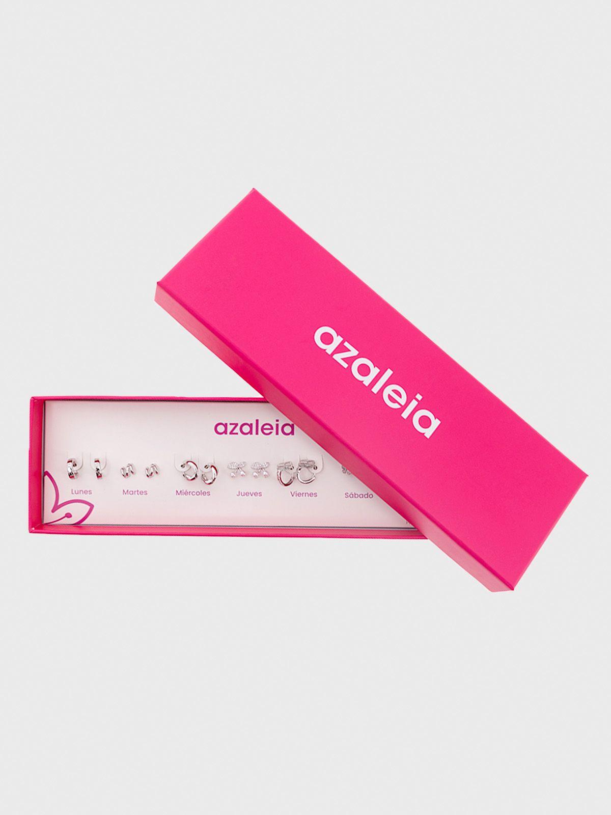 Set 7 pares de aros Mujer Silver Set Metalizado-8