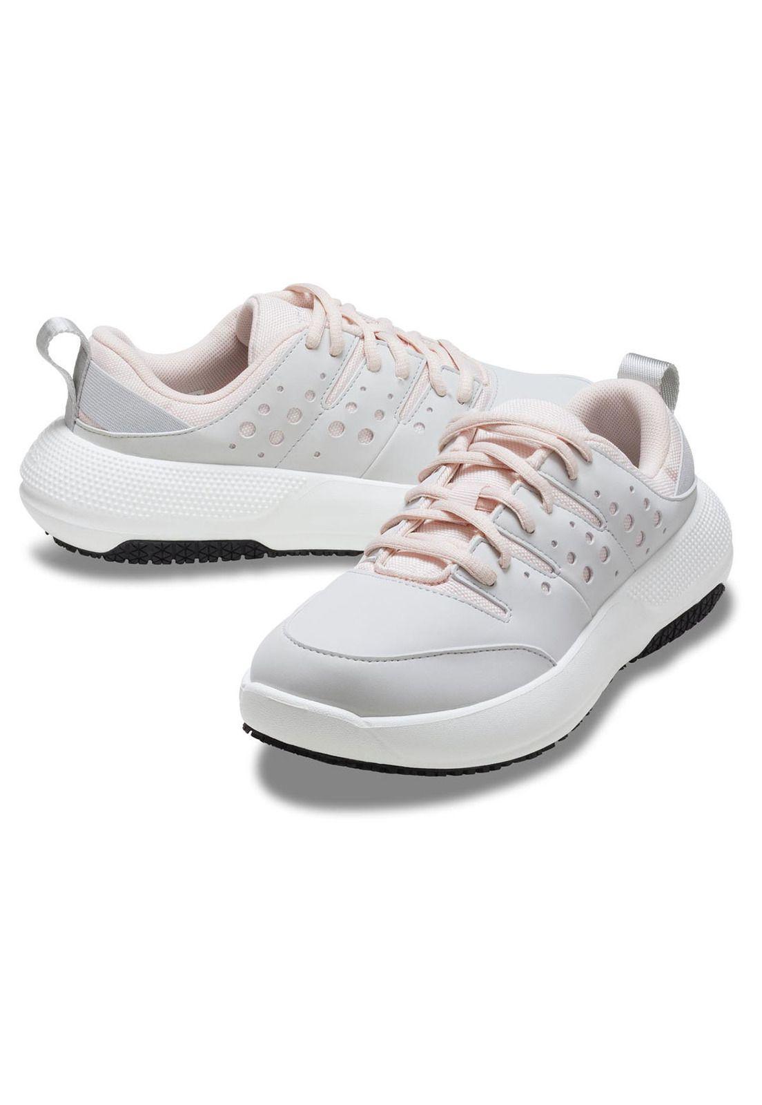 Zapatilla Mujer Crocs Work OTC Antideslizante Gris Clar-3