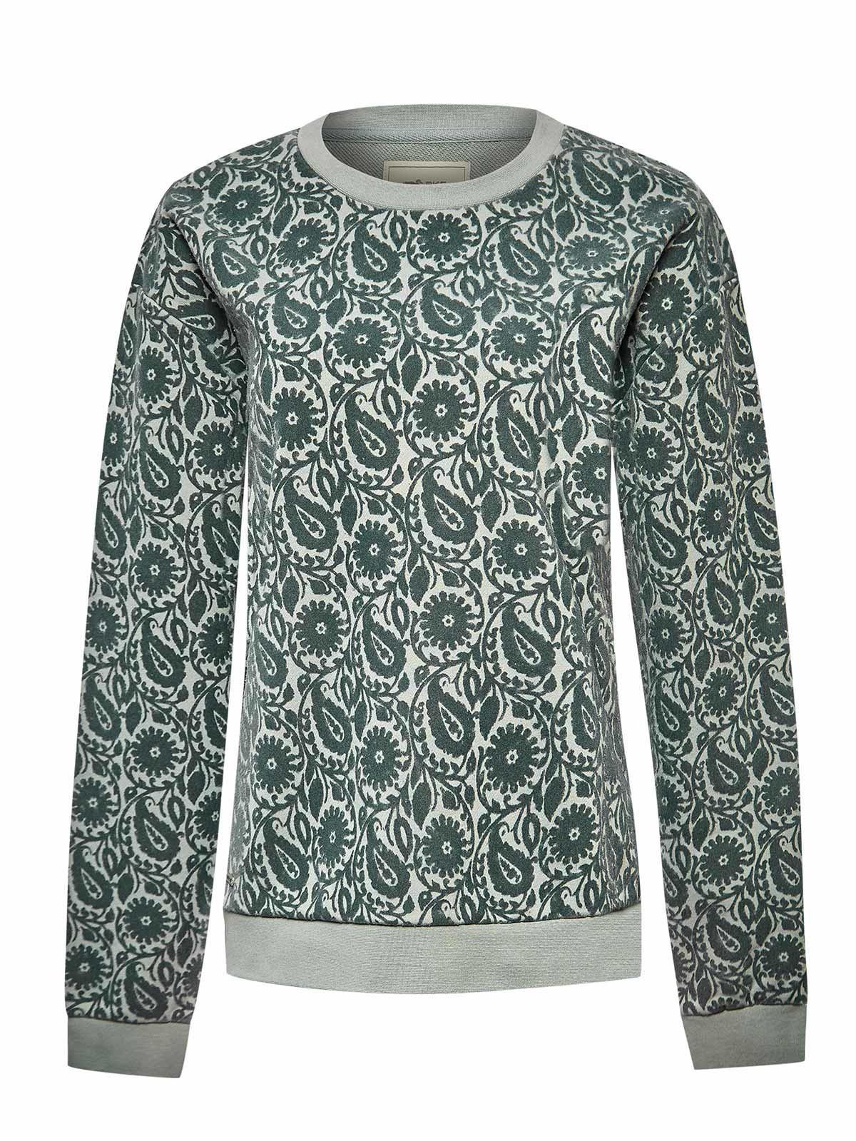 Polerón Algodón Orgánico Mujer North Celeste -0