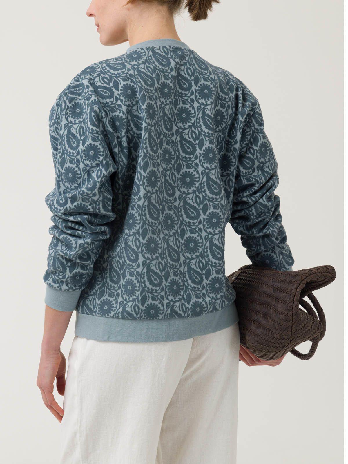 Polerón Algodón Orgánico Mujer North Celeste -5