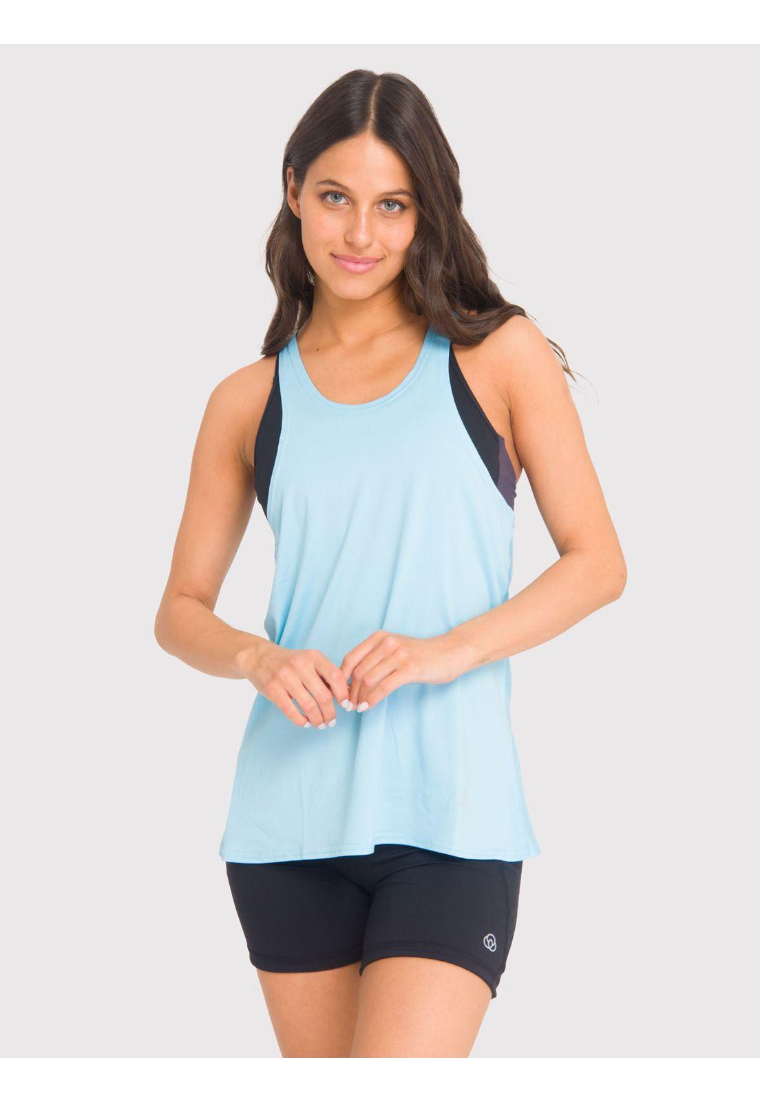Polera deportiva Mujer Tank Cloe Celeste-0