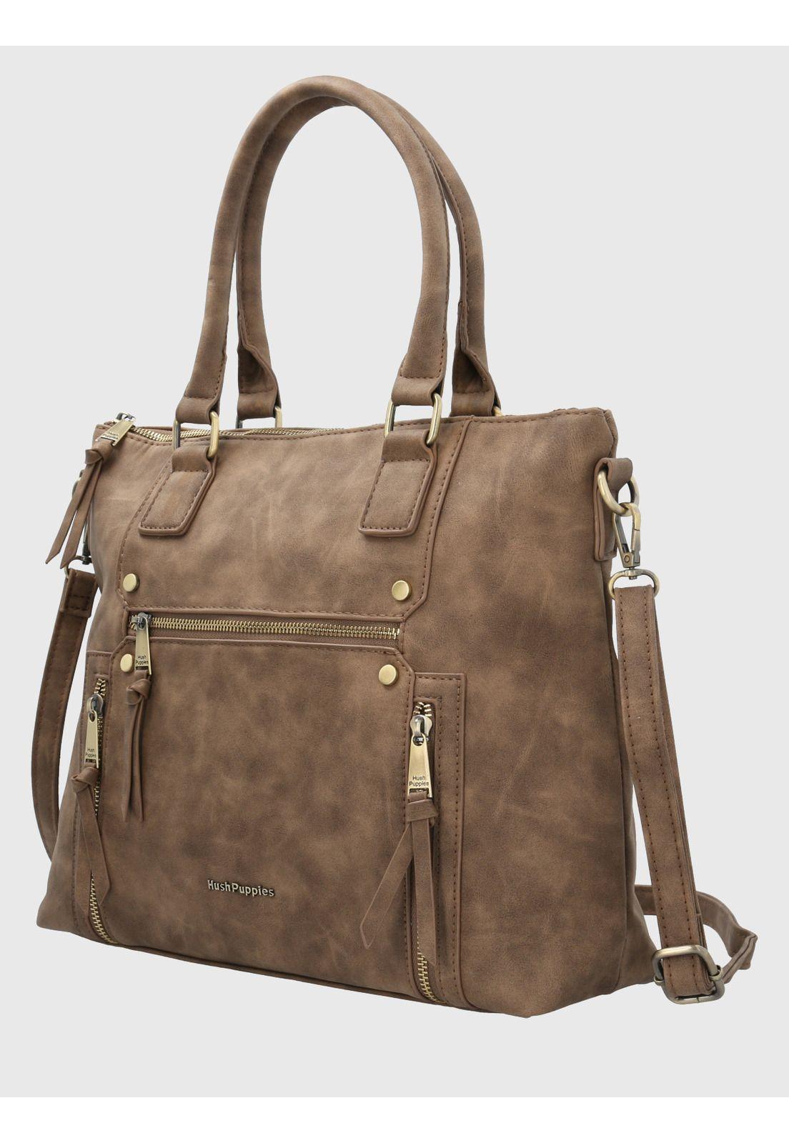 Cartera Ecocuero Chocolate Devine Mujer-1