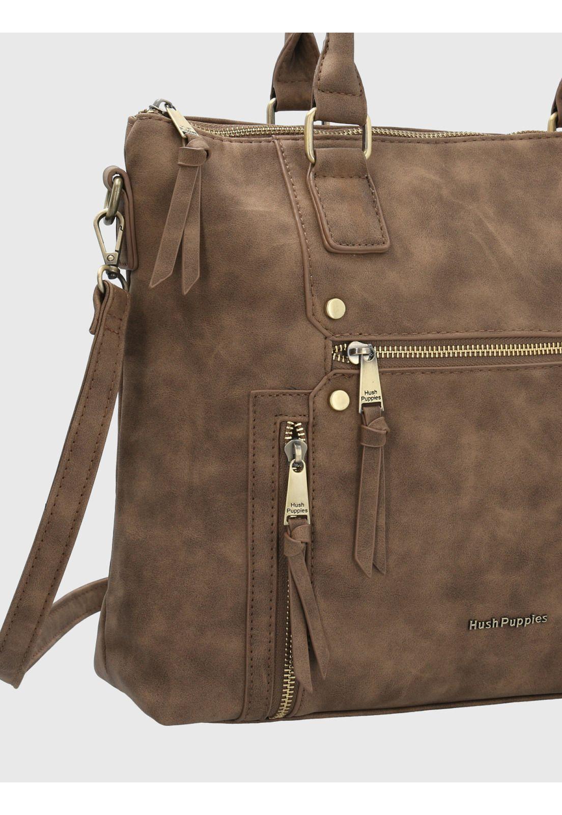 Cartera Ecocuero Chocolate Devine Mujer-3