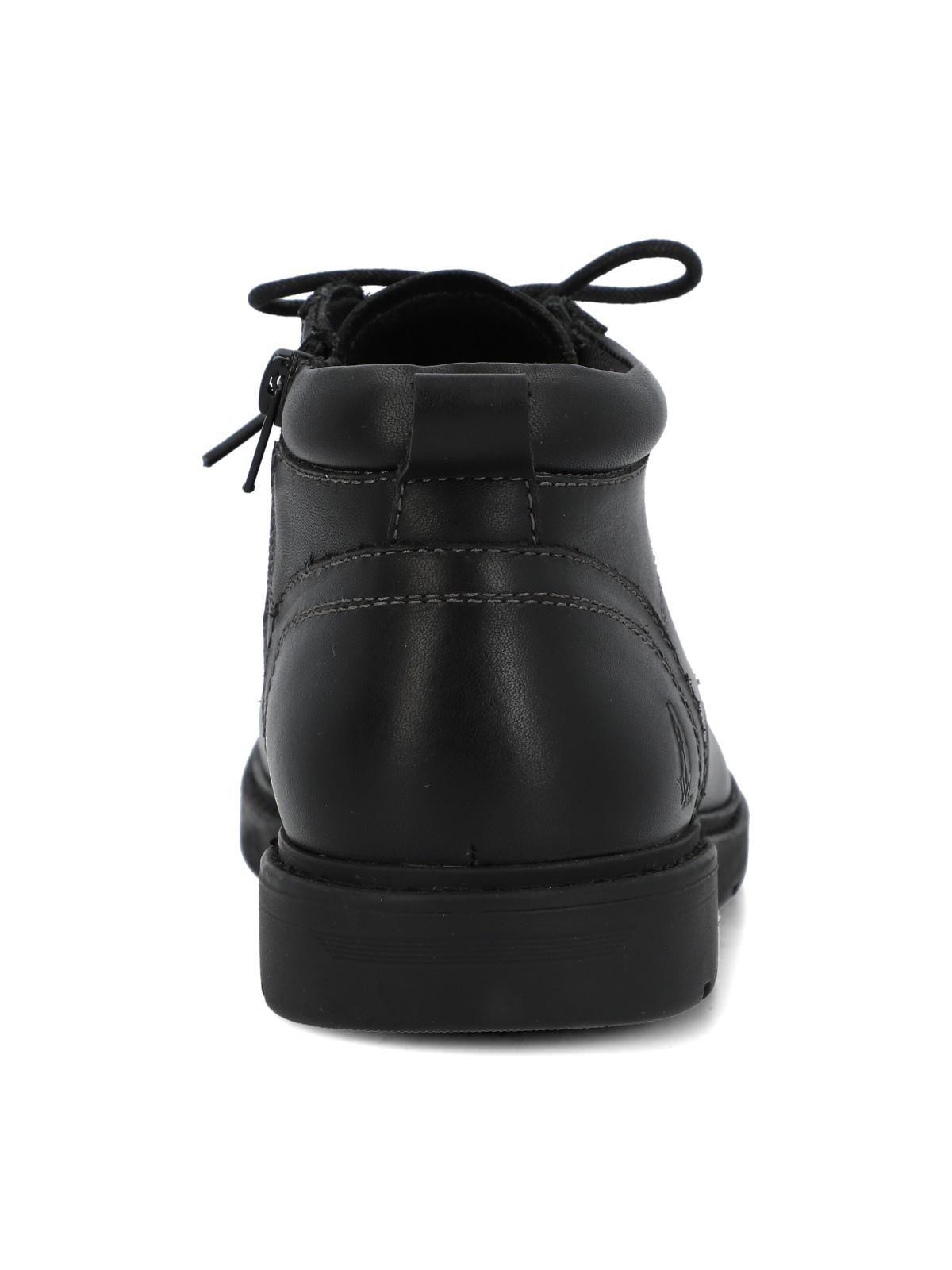 Botin Escolar Cuero Niño Gardia Negro-6