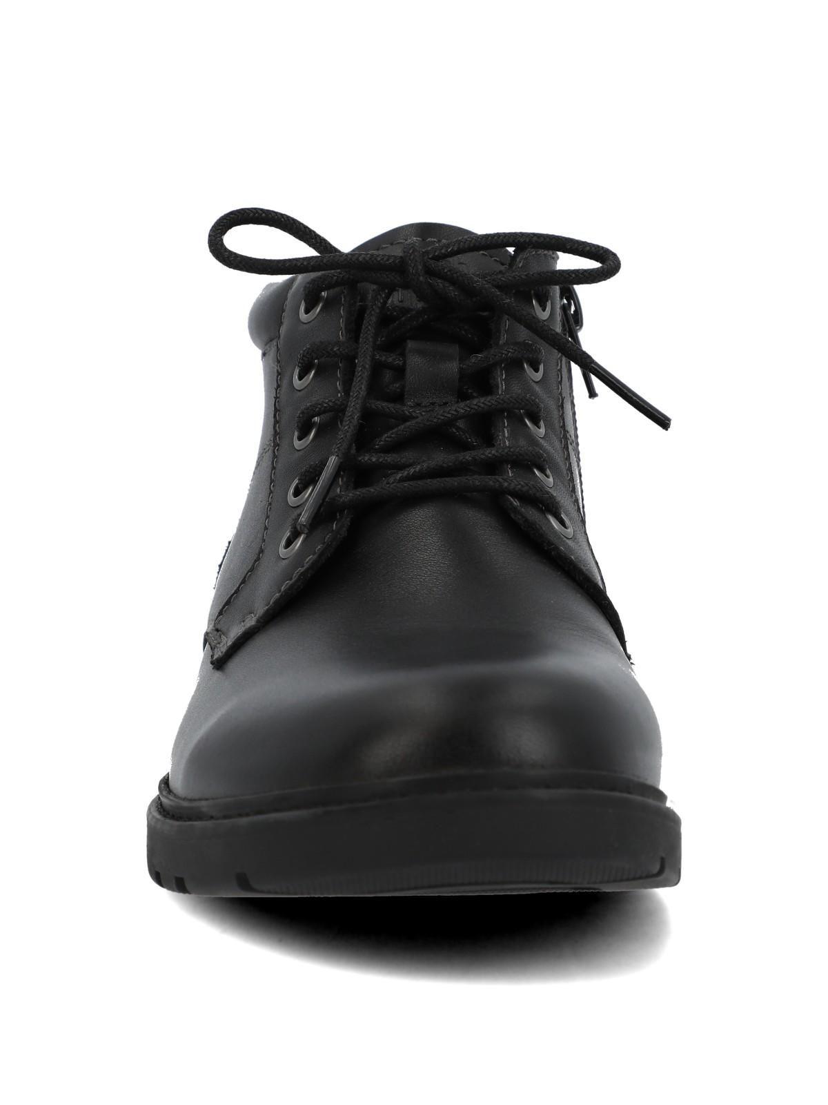 Botin Escolar Cuero Niño Gardia Negro-3