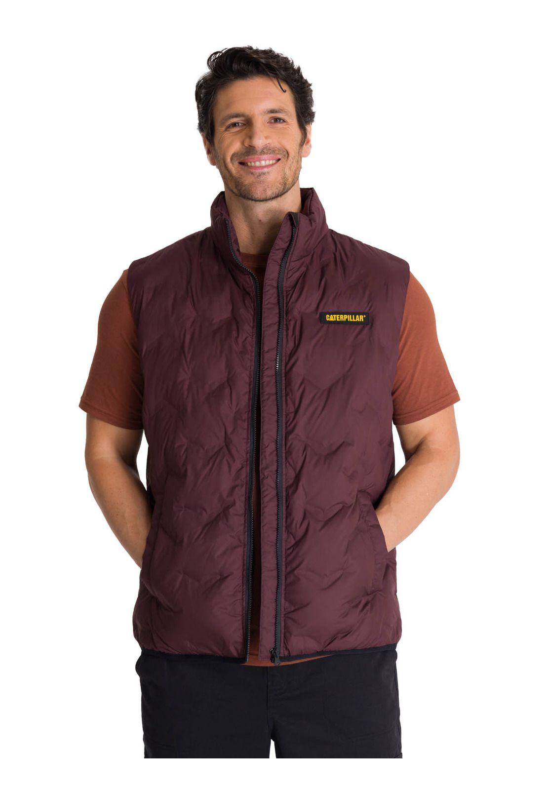 Chaqueta Sin Mangas Hombre Bonded Burdeo-0
