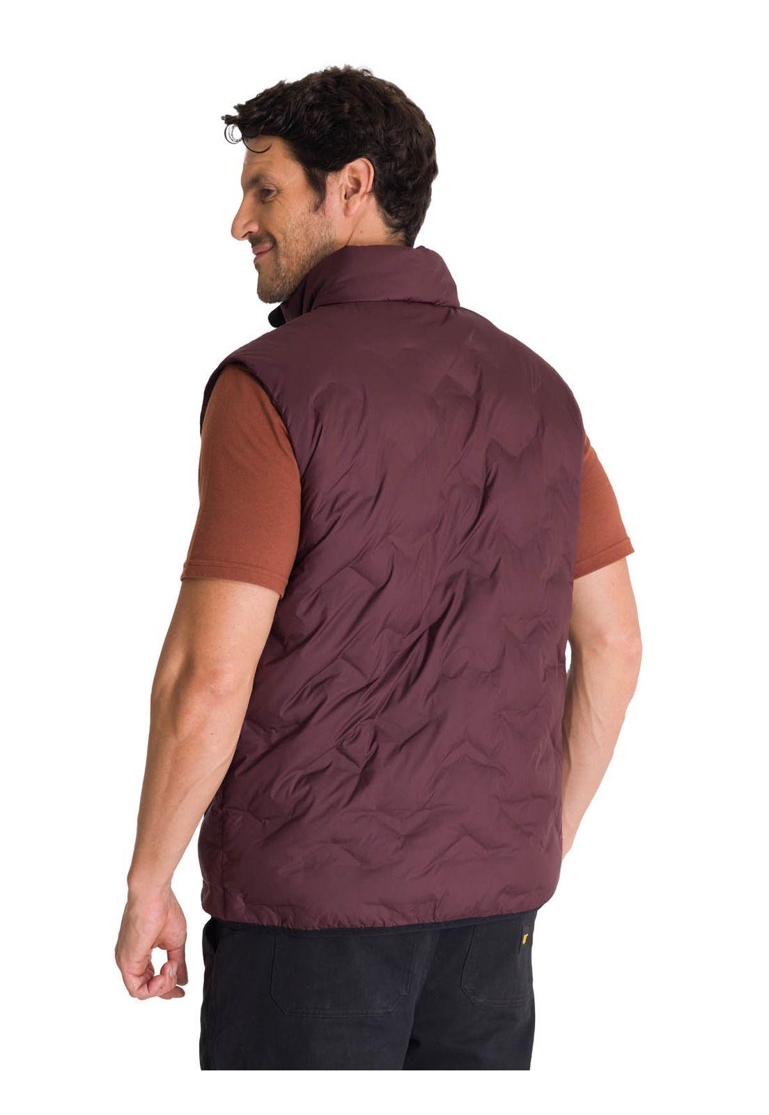 Chaqueta Sin Mangas Hombre Bonded Burdeo-3