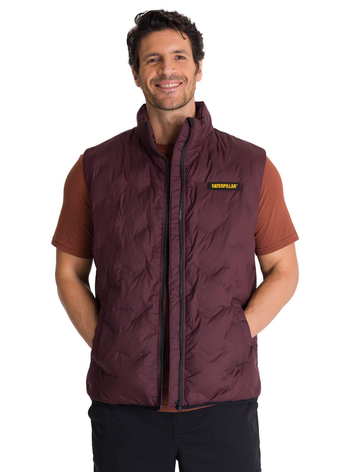 Chaqueta Sin Mangas Hombre Bonded Burdeo-0