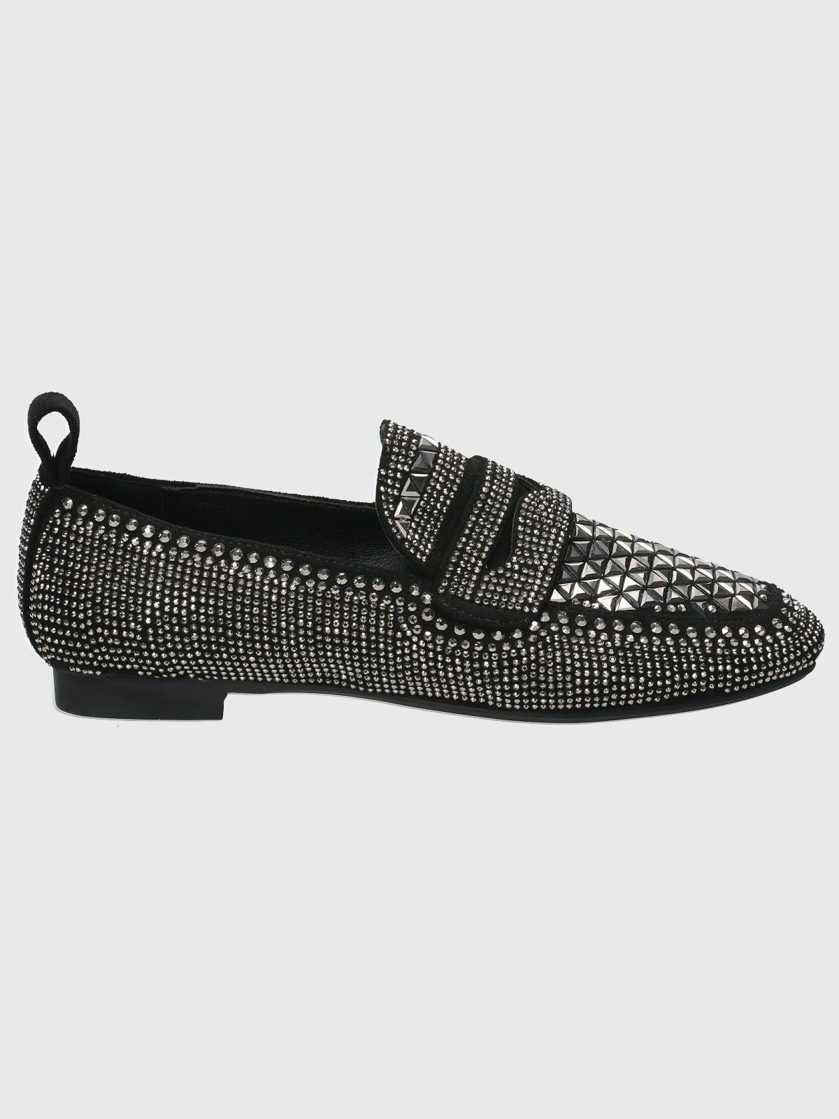 Mocasín Poliester Mujer Cristel Negro-1