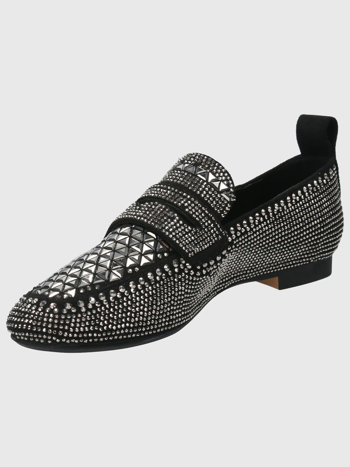 Mocasín Poliester Mujer Cristel Negro-4