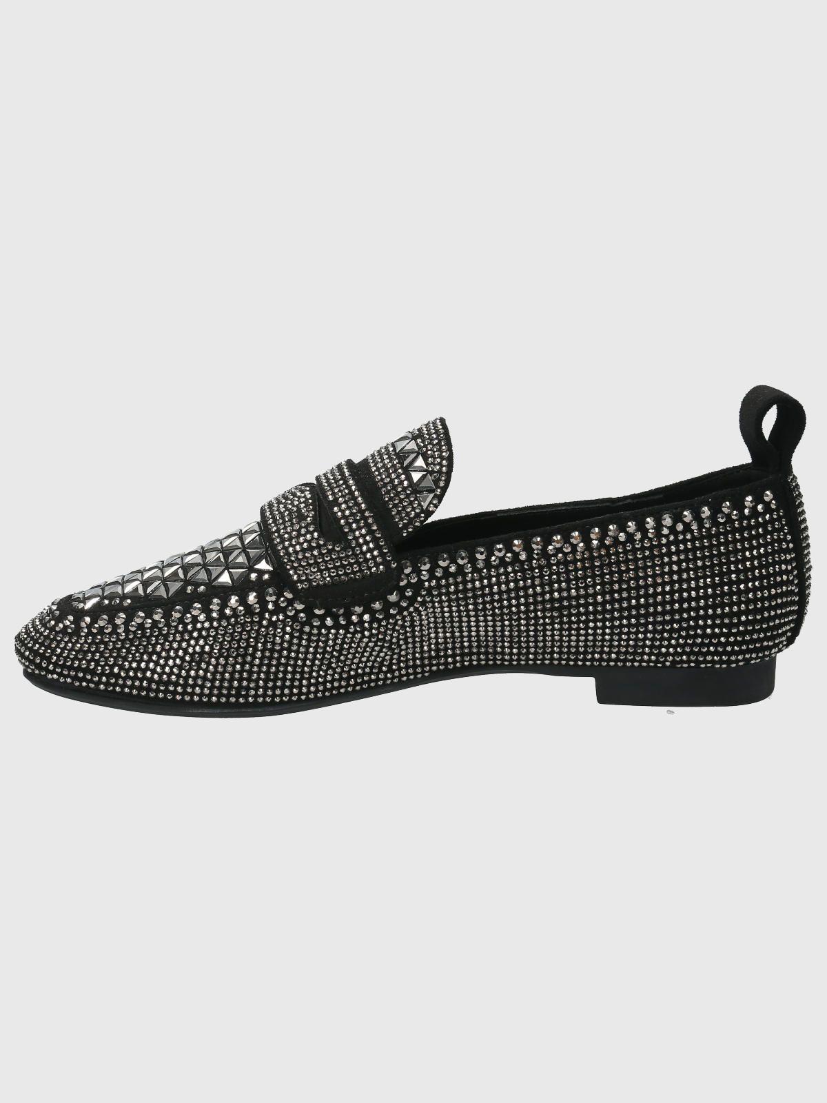 Mocasín Poliester Mujer Cristel Negro-5