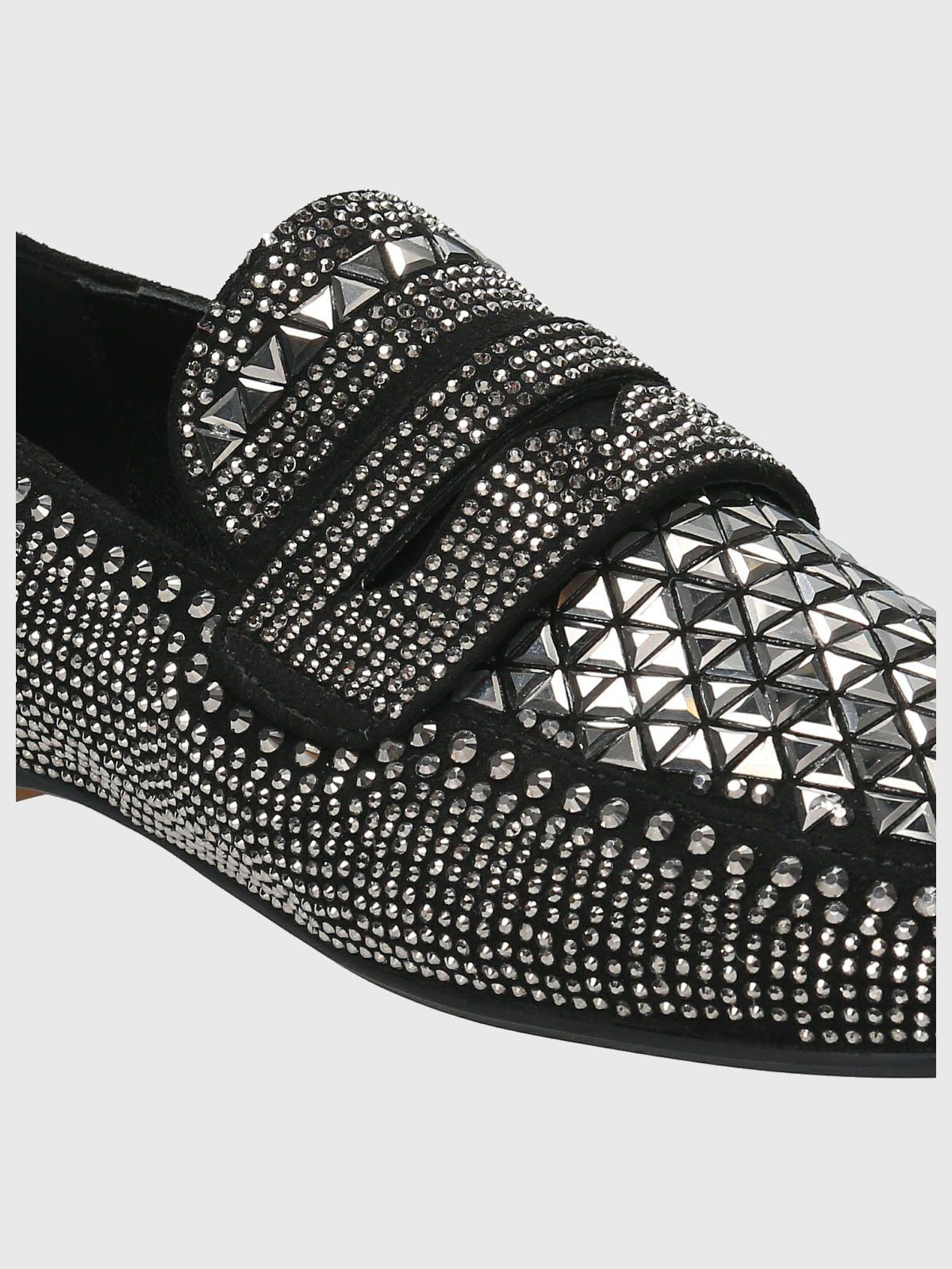 Mocasín Poliester Mujer Cristel Negro-7