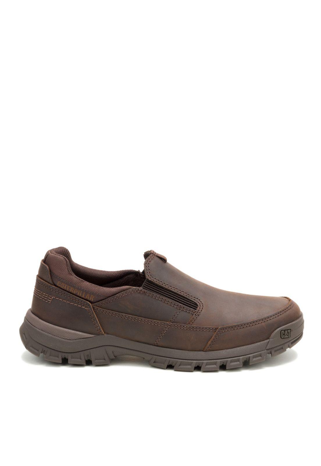 Zapatilla Cuero Threshold Slip On Hombre Café-1