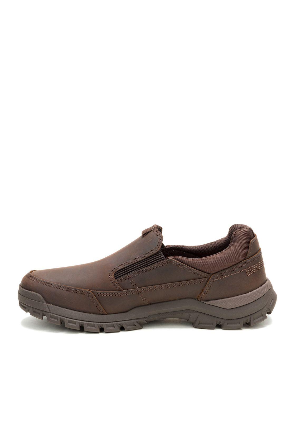 Zapatilla Cuero Threshold Slip On Hombre Café-3