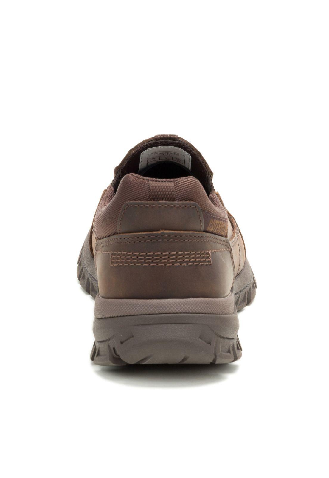 Zapatilla Cuero Threshold Slip On Hombre Café-5