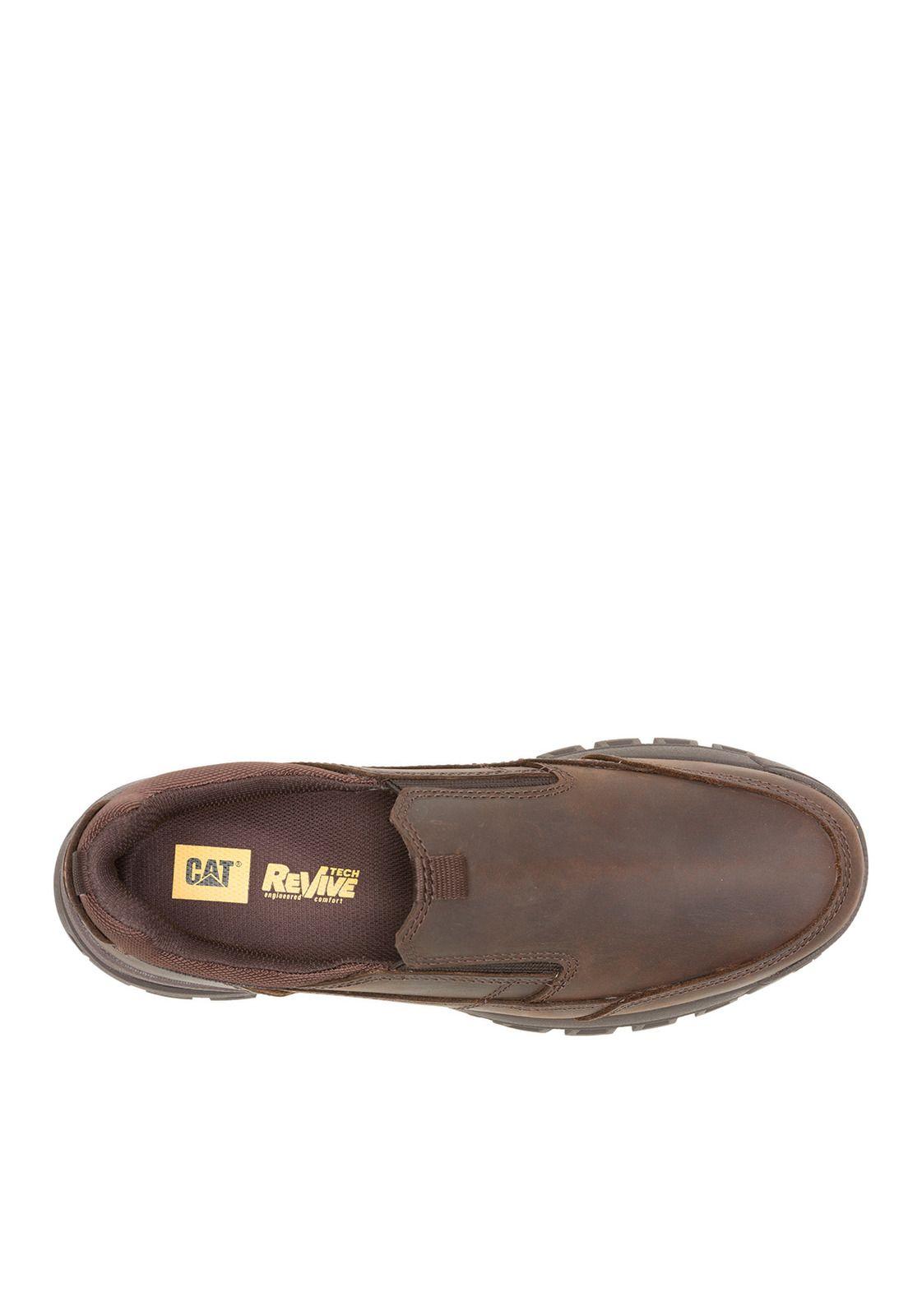 Zapatilla Cuero Threshold Slip On Hombre Café-6