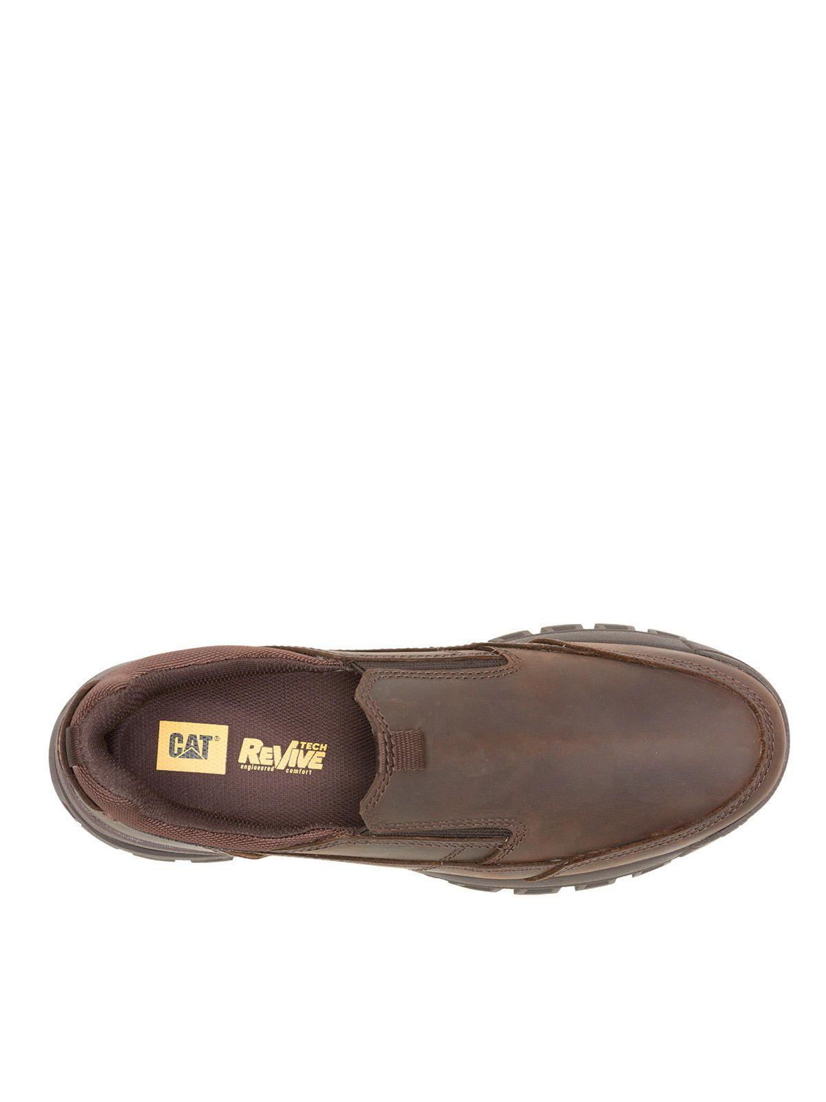 Zapatilla Cuero Threshold Slip On Hombre Café-6