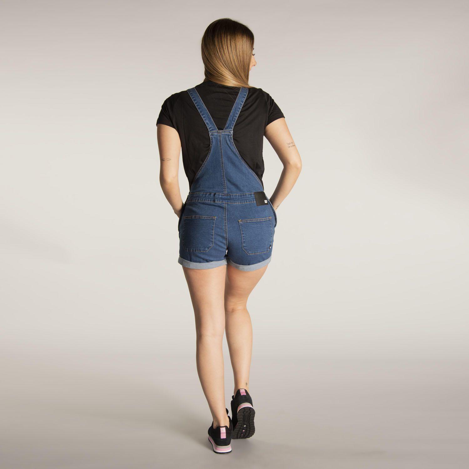 Jardinera Mujer W Denim Shortall Azul-2