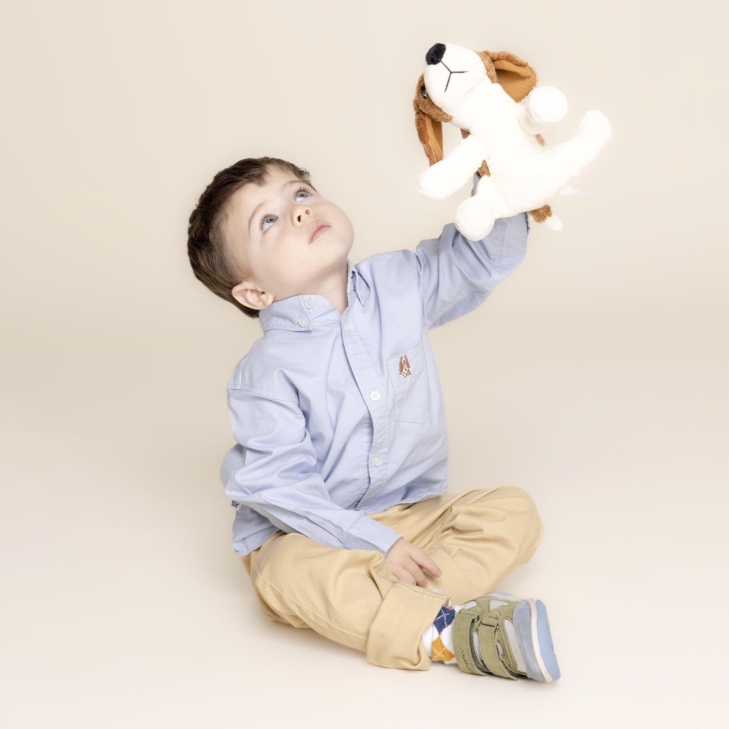 Camisa Niño Oxford (4-16) Azul Cielo-1