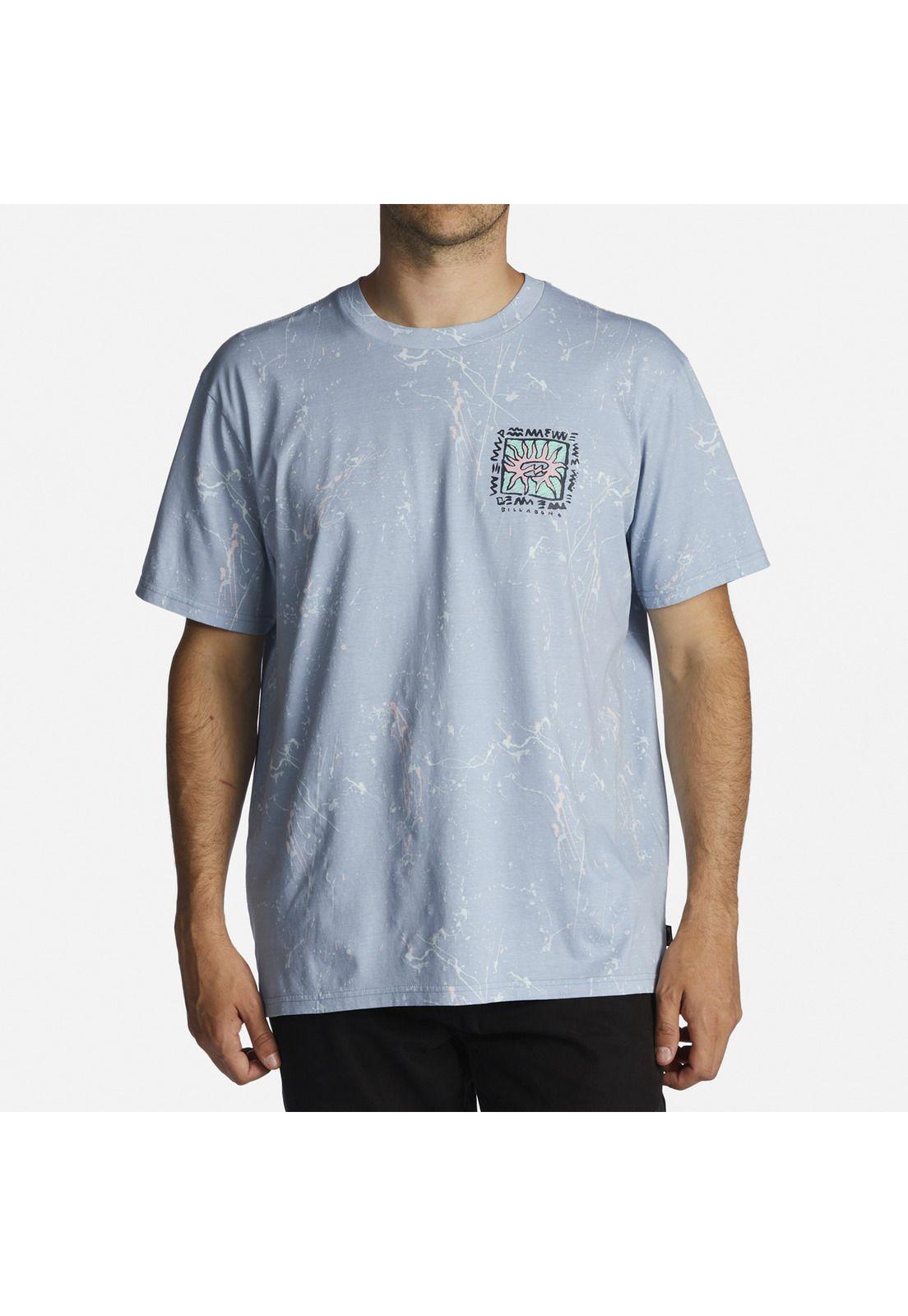 Polera M/C Hombre Boxed In M Celeste-0