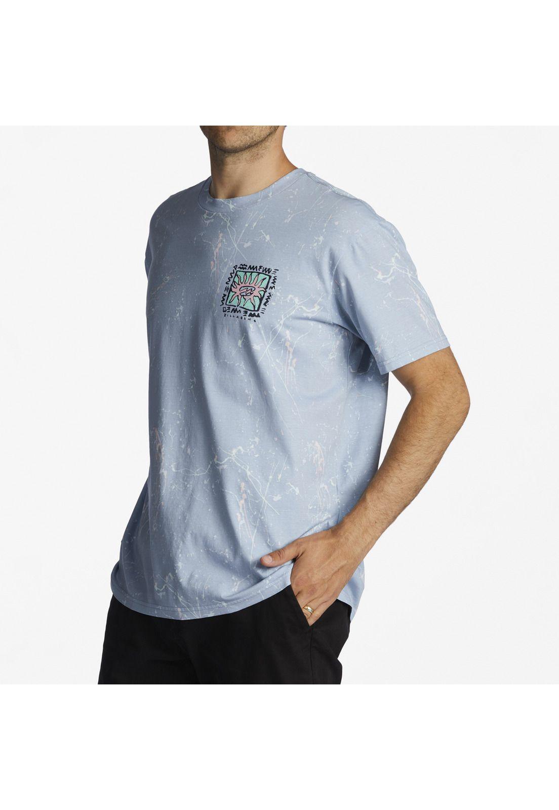 Polera M/C Hombre Boxed In M Celeste-1