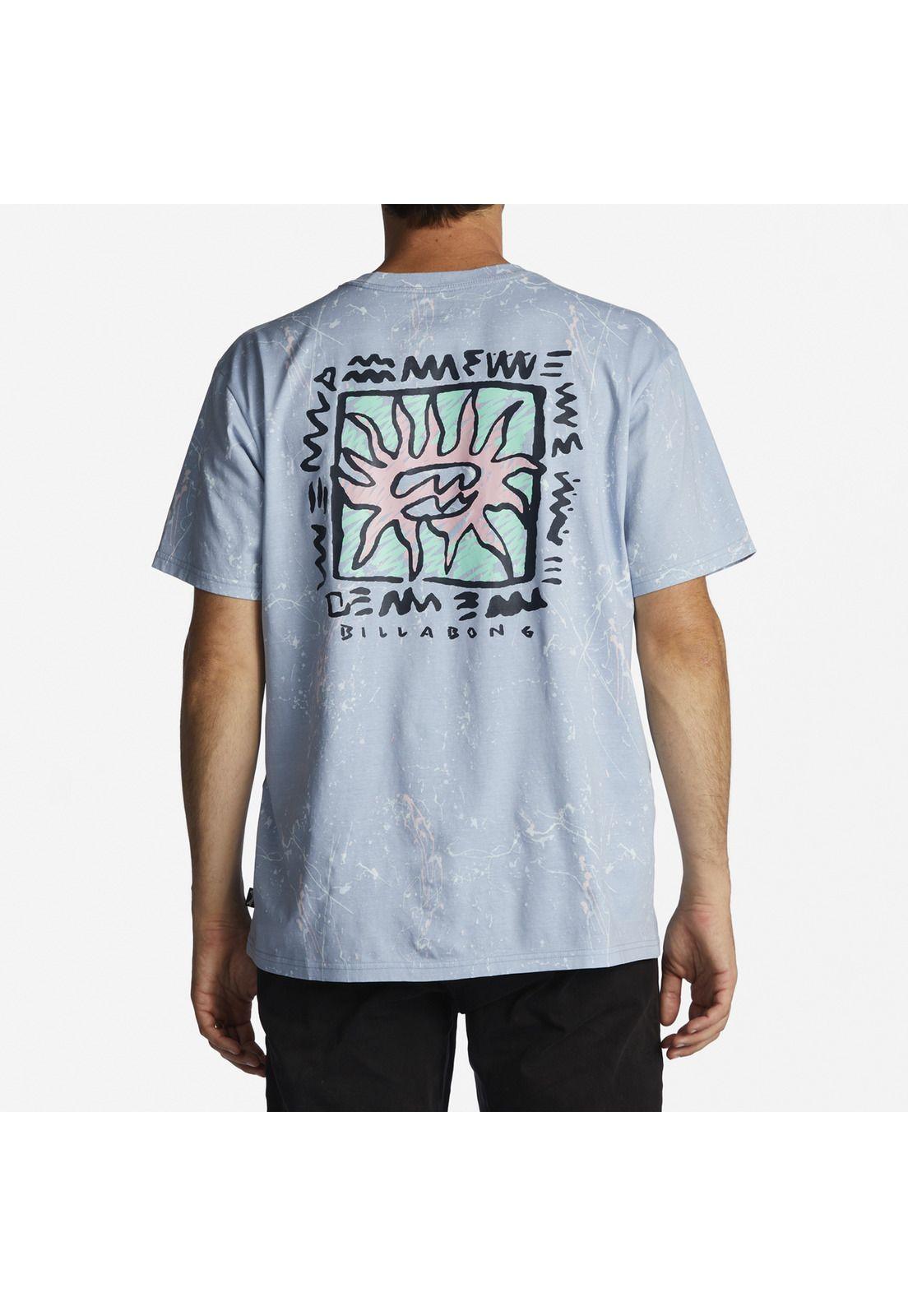 Polera M/C Hombre Boxed In M Celeste-3