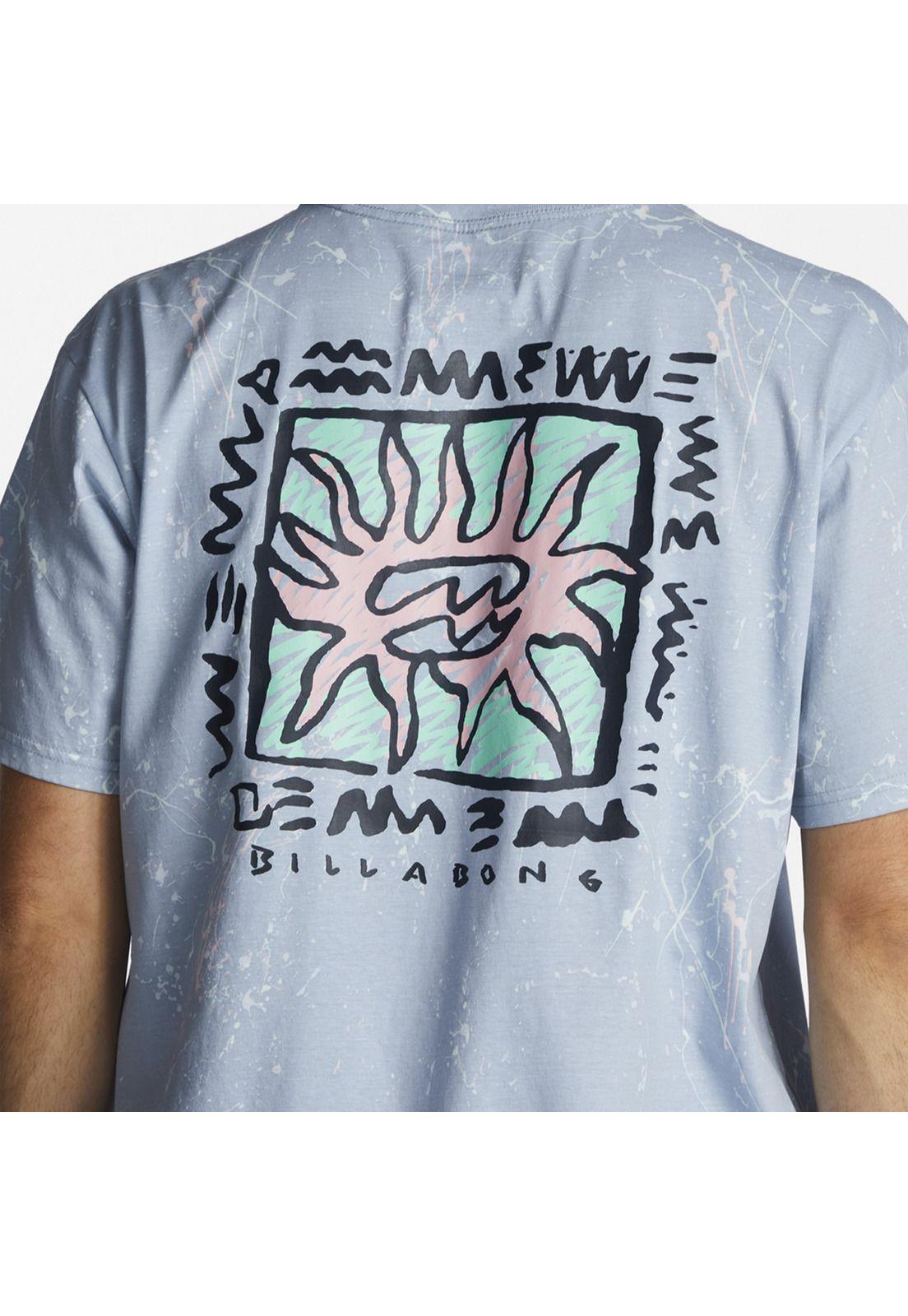 Polera M/C Hombre Boxed In M Celeste-4