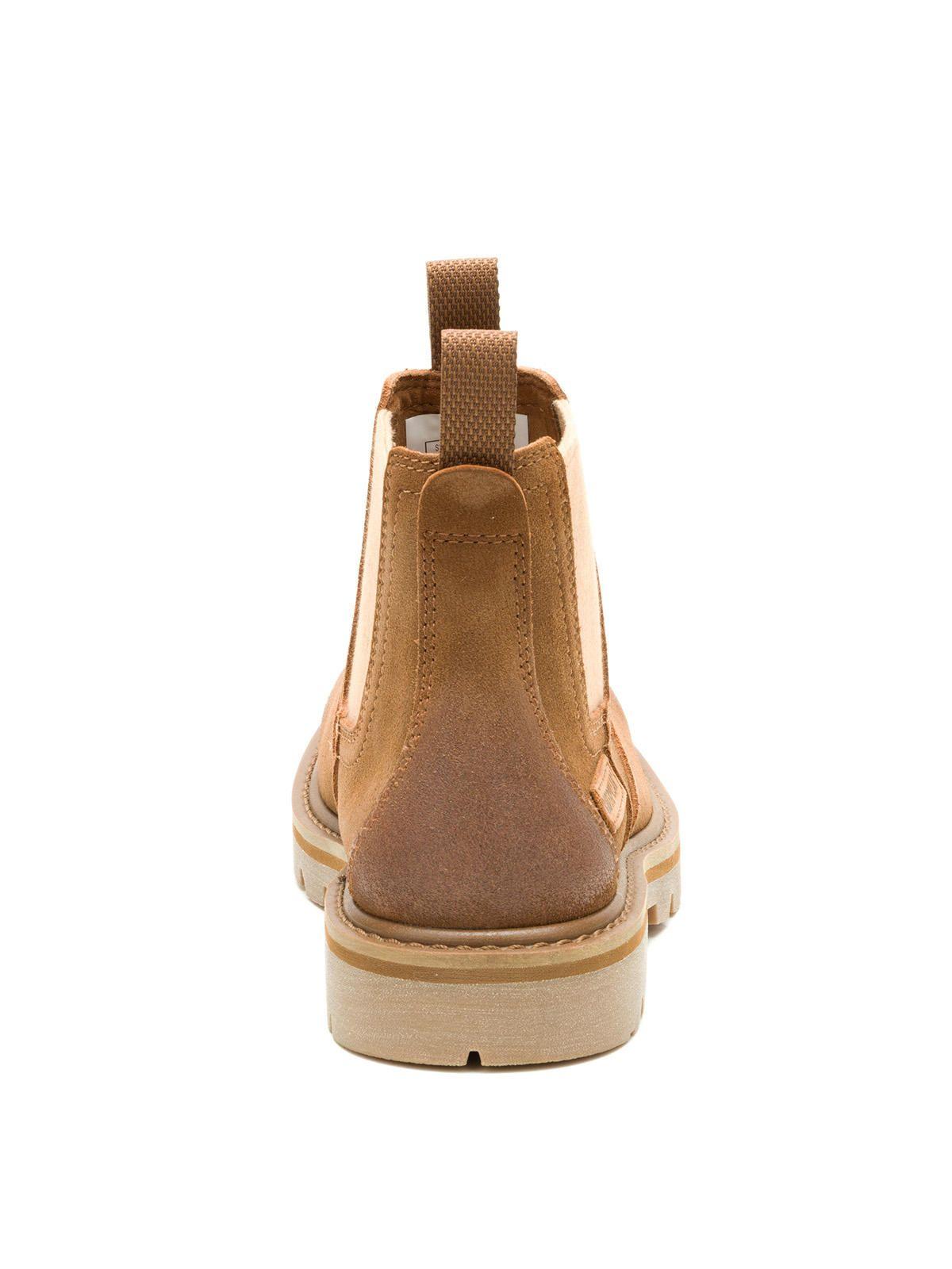 Botín Cuero Hombre Grader Chelsea Café-5