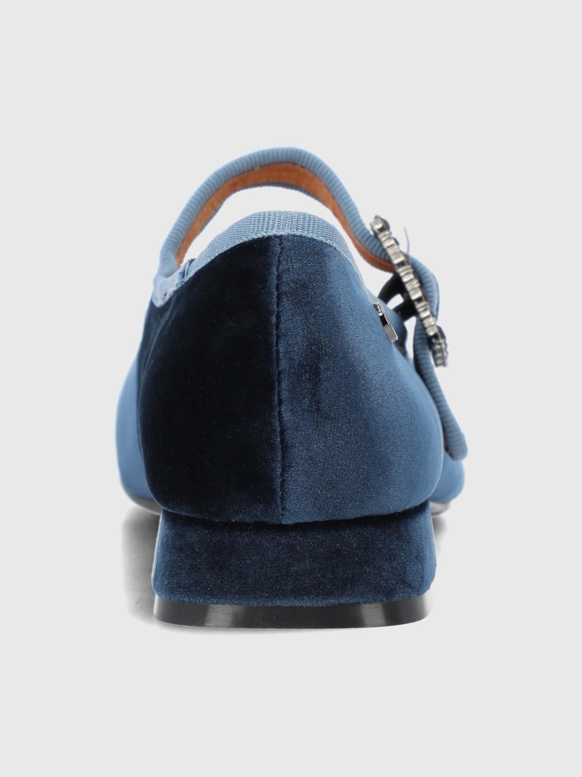 Ballerina Sintetico Mujer Hally Azul-4