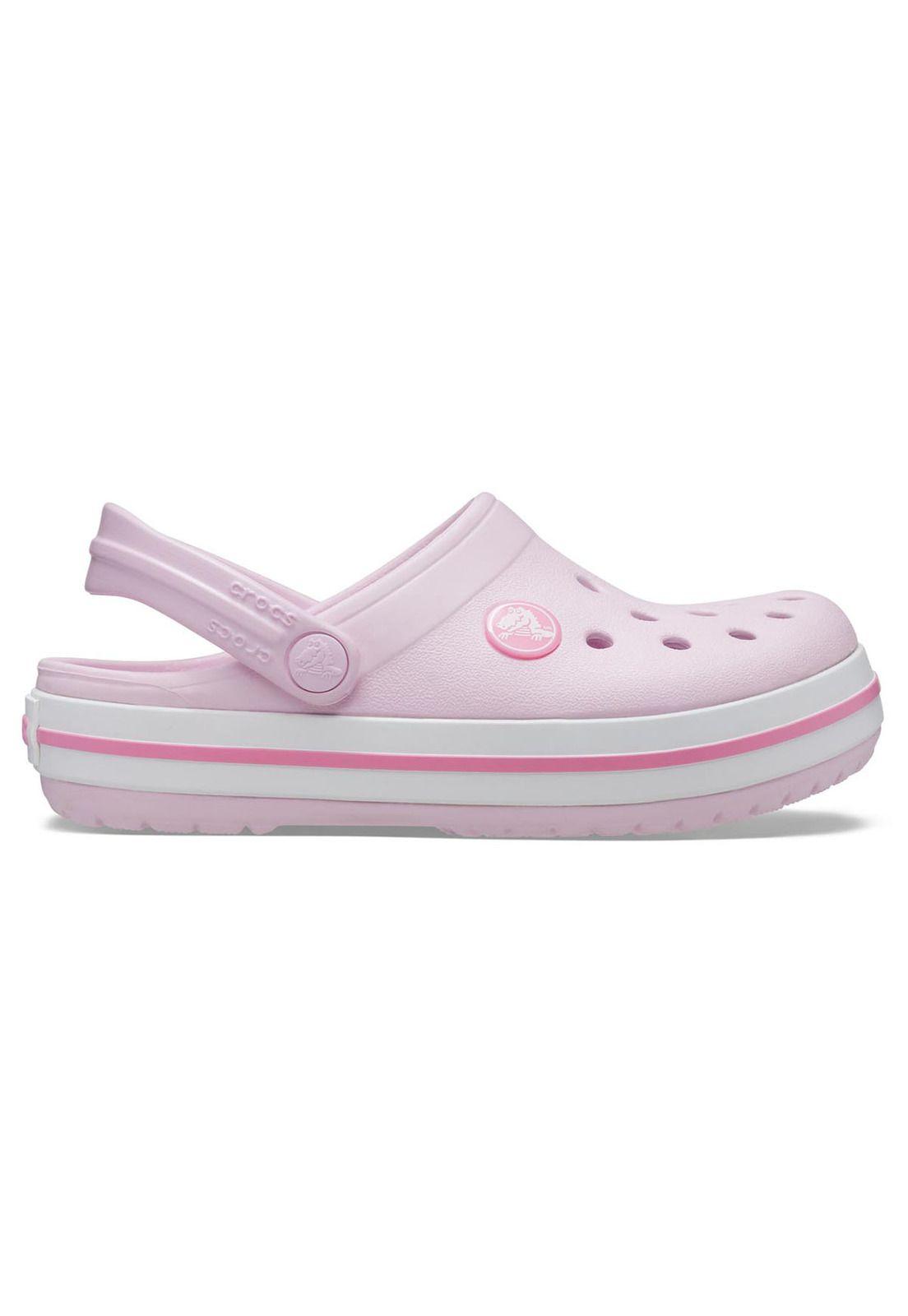 Zueco Crocs Niño Crocband Clog K Rosado-0