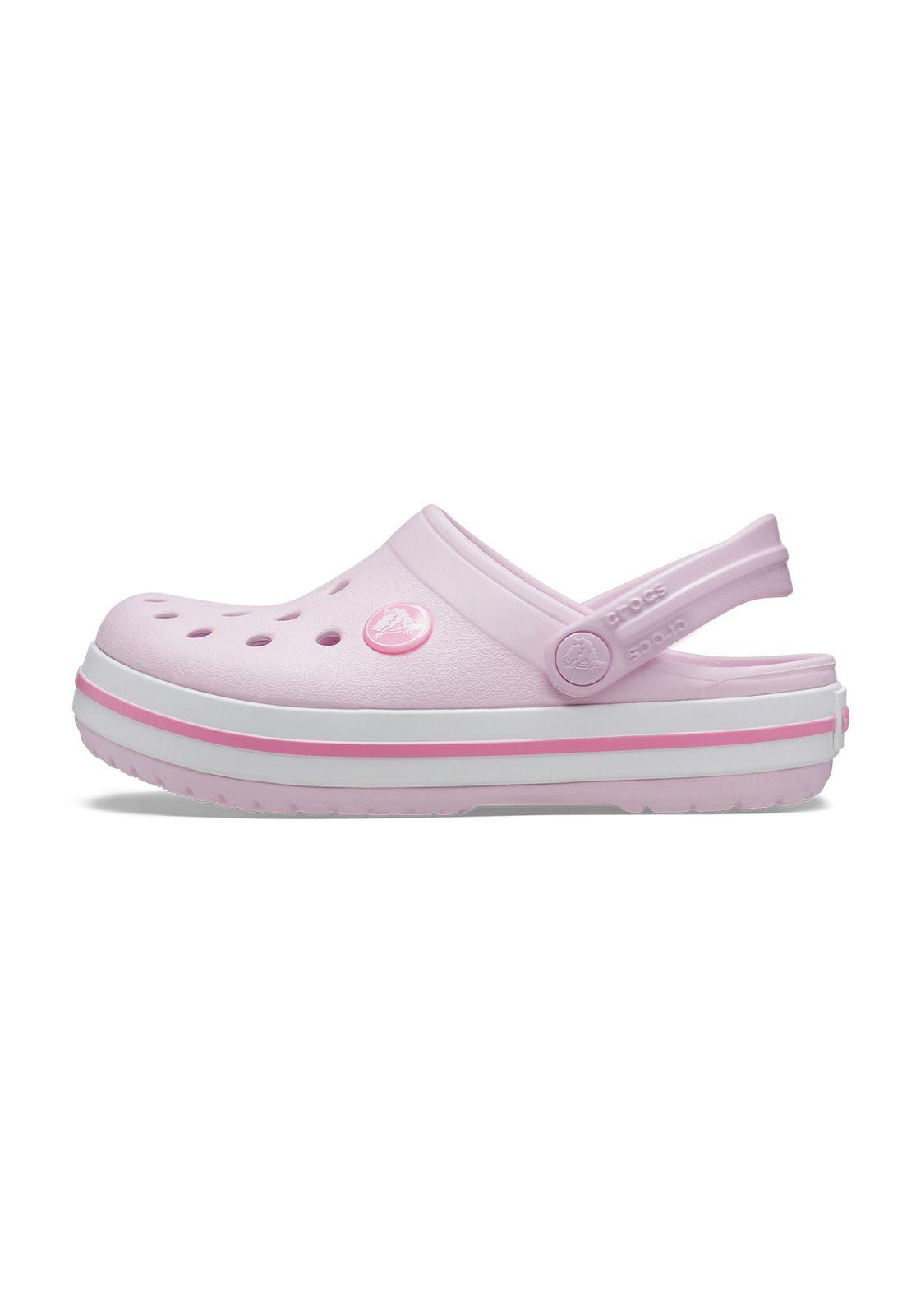 Zueco Crocs Niño Crocband Clog K Rosado-1