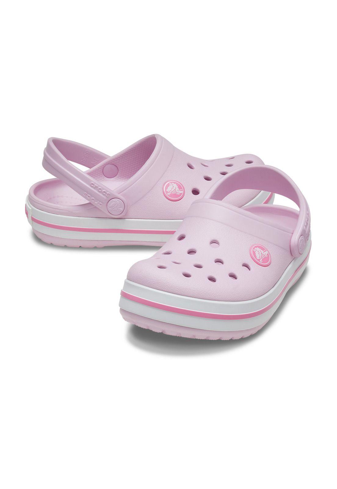 Zueco Crocs Niño Crocband Clog K Rosado-3