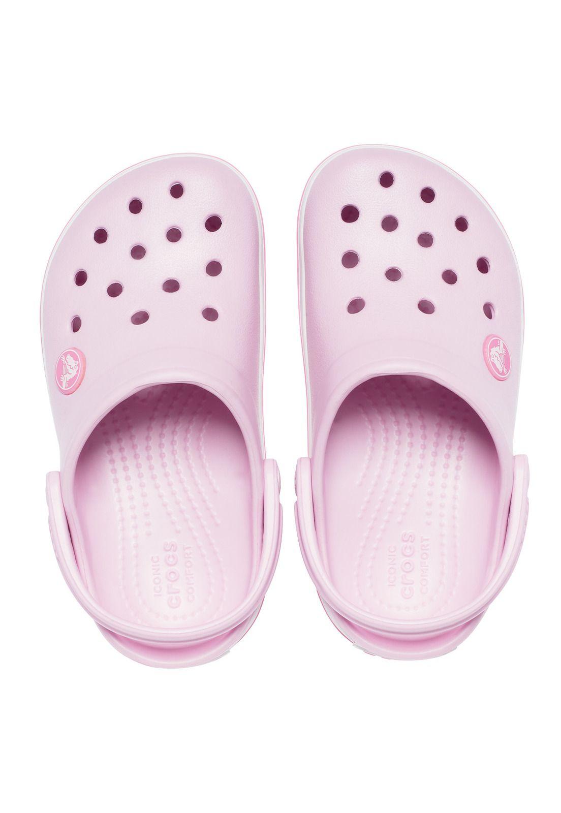 Zueco Crocs Niño Crocband Clog K Rosado-4