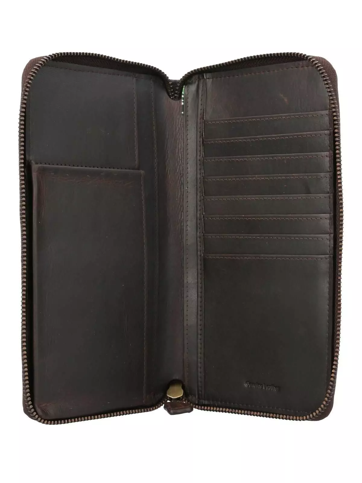 Porta Pasaporte Cuero Tc Passport Case Café-2