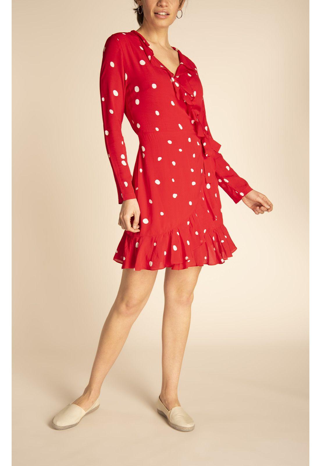 Vestido Viscosa Mujer Acer Rojo-5