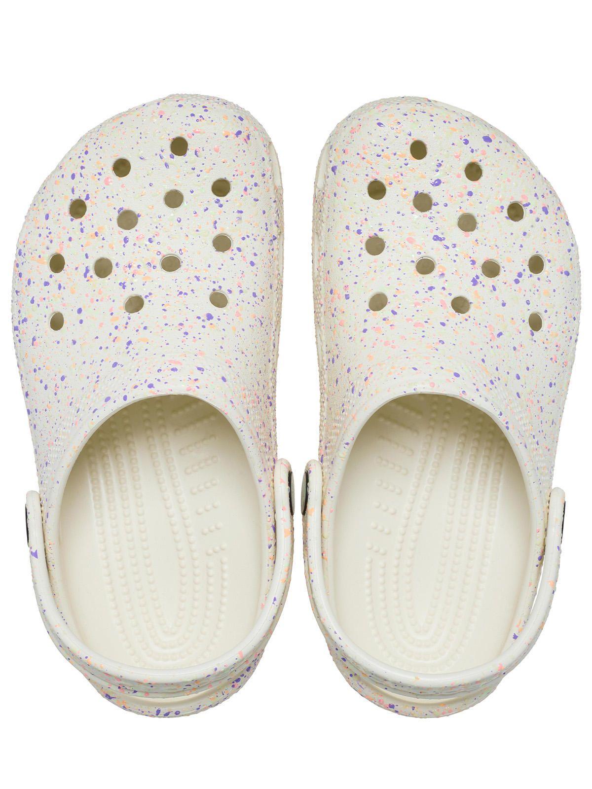 Zueco Niños Grandes Classic Glow Paint K Blanco-4