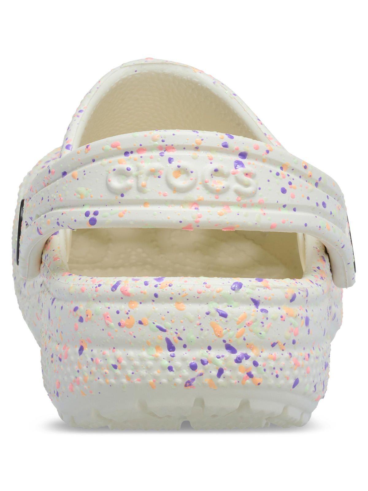 Zueco Niños Grandes Classic Glow Paint K Blanco-5