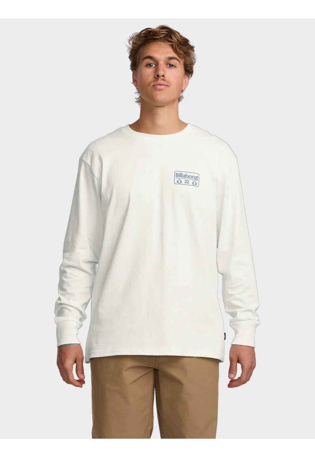 Polera Manga Larga Hombre Range A/Div Blanca Billabong-0