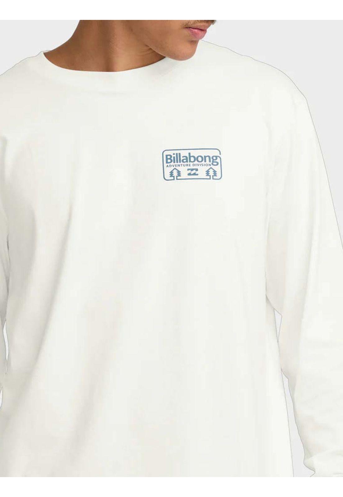 Polera Manga Larga Hombre Range A/Div Blanca Billabong-4