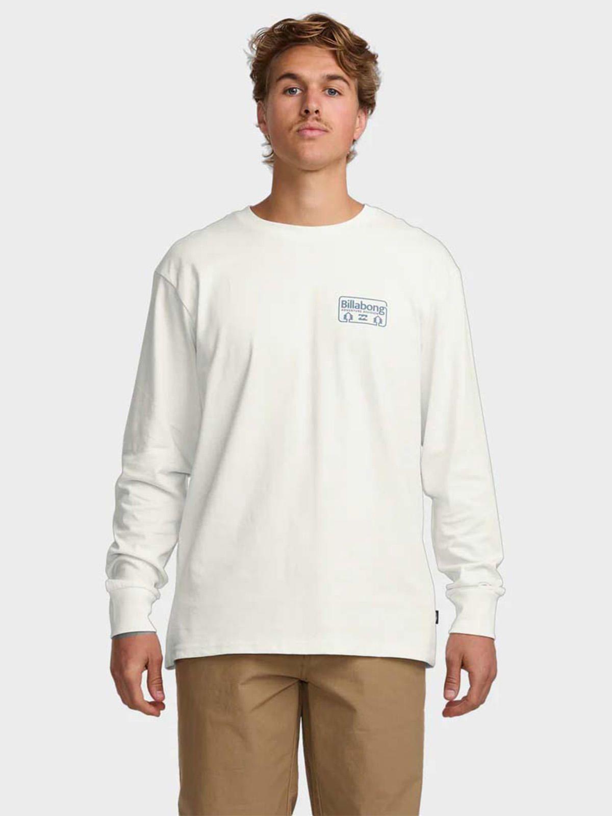 Polera Manga Larga Hombre Range A/Div Blanca Billabong-0