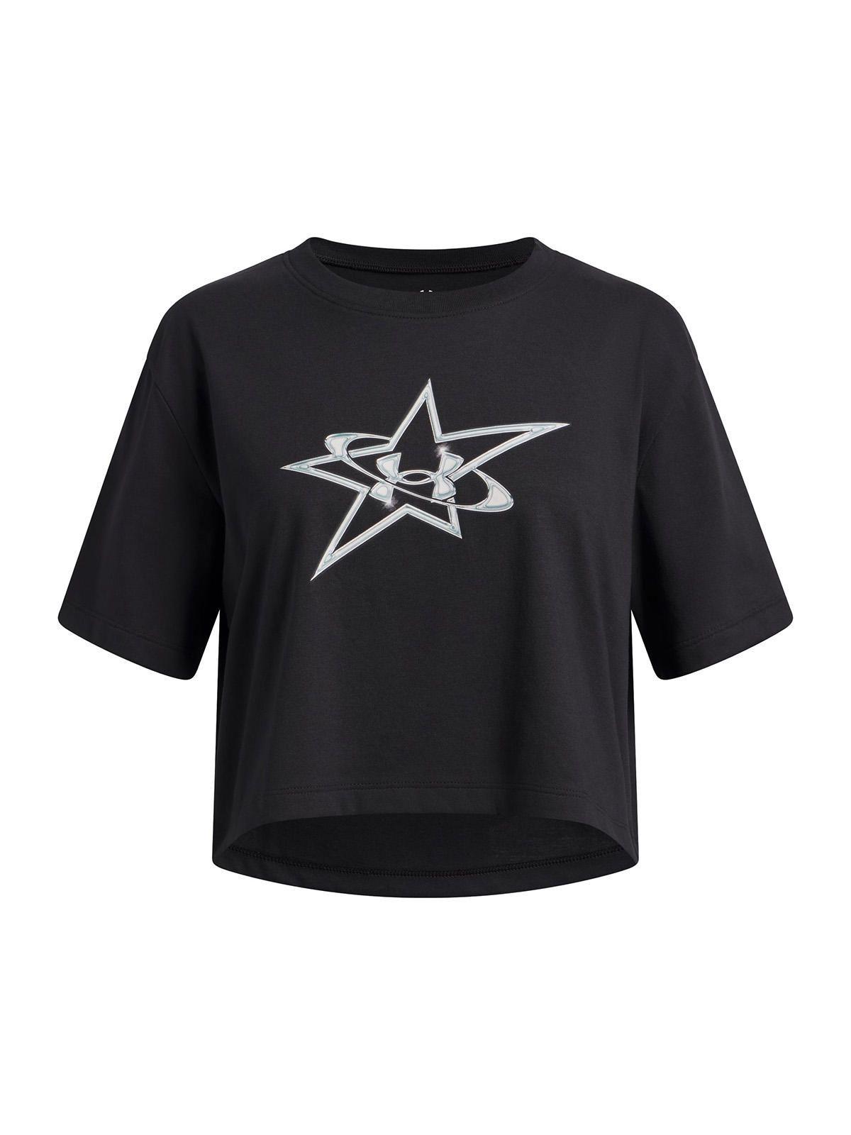 Polera M/C Niña G Logo Star Ss Negro-0