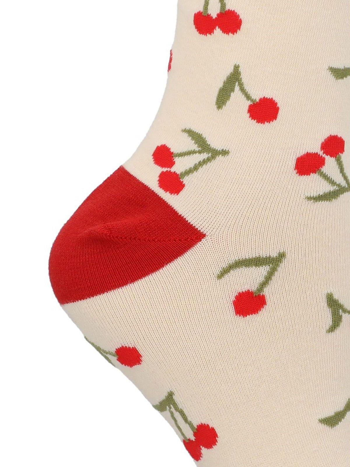 Calcetín Algodón Mujer C St Cherry Crema-1