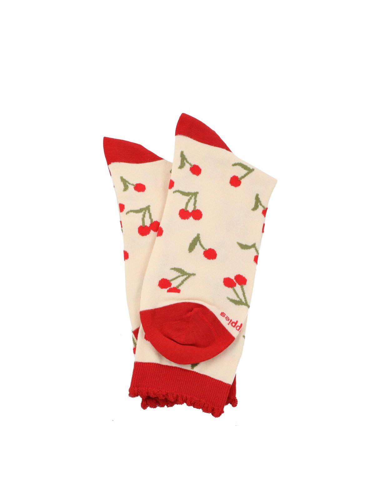 Calcetín Algodón Mujer C St Cherry Crema-2