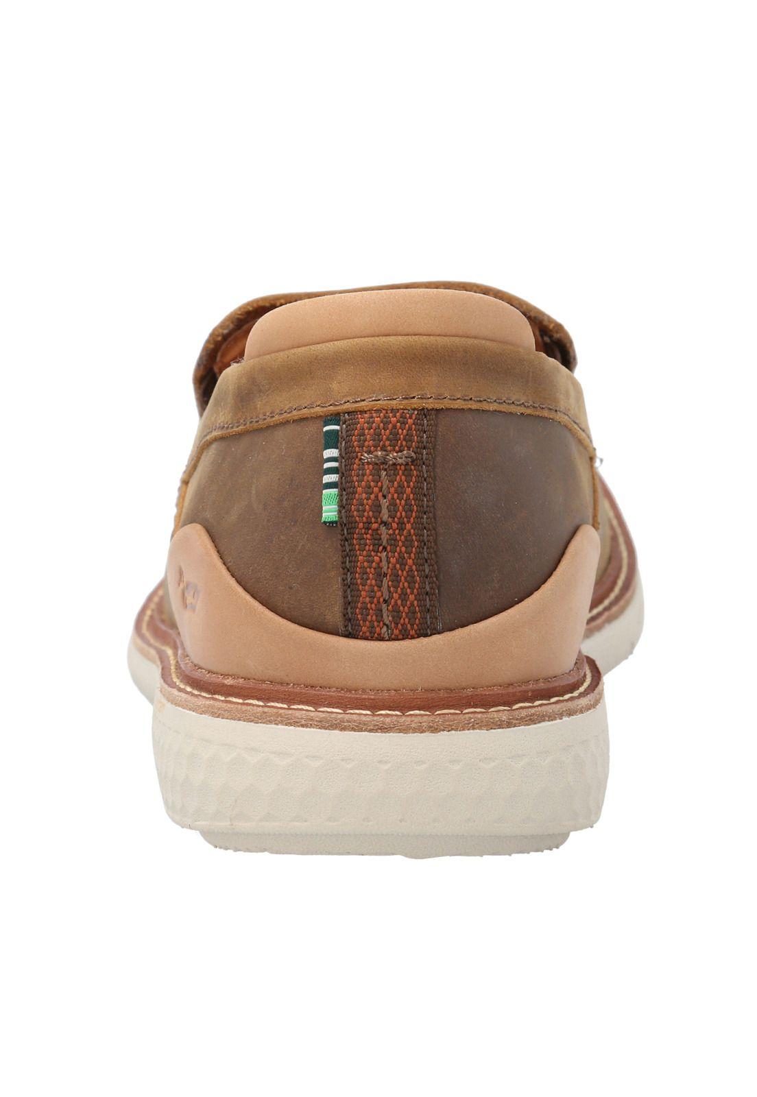 Mocasín Cuero Hombre Marke Café -5