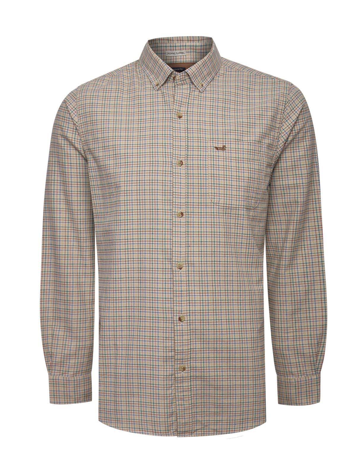 Camisa Algodón Orgánico Hombre Viyella Beige-0