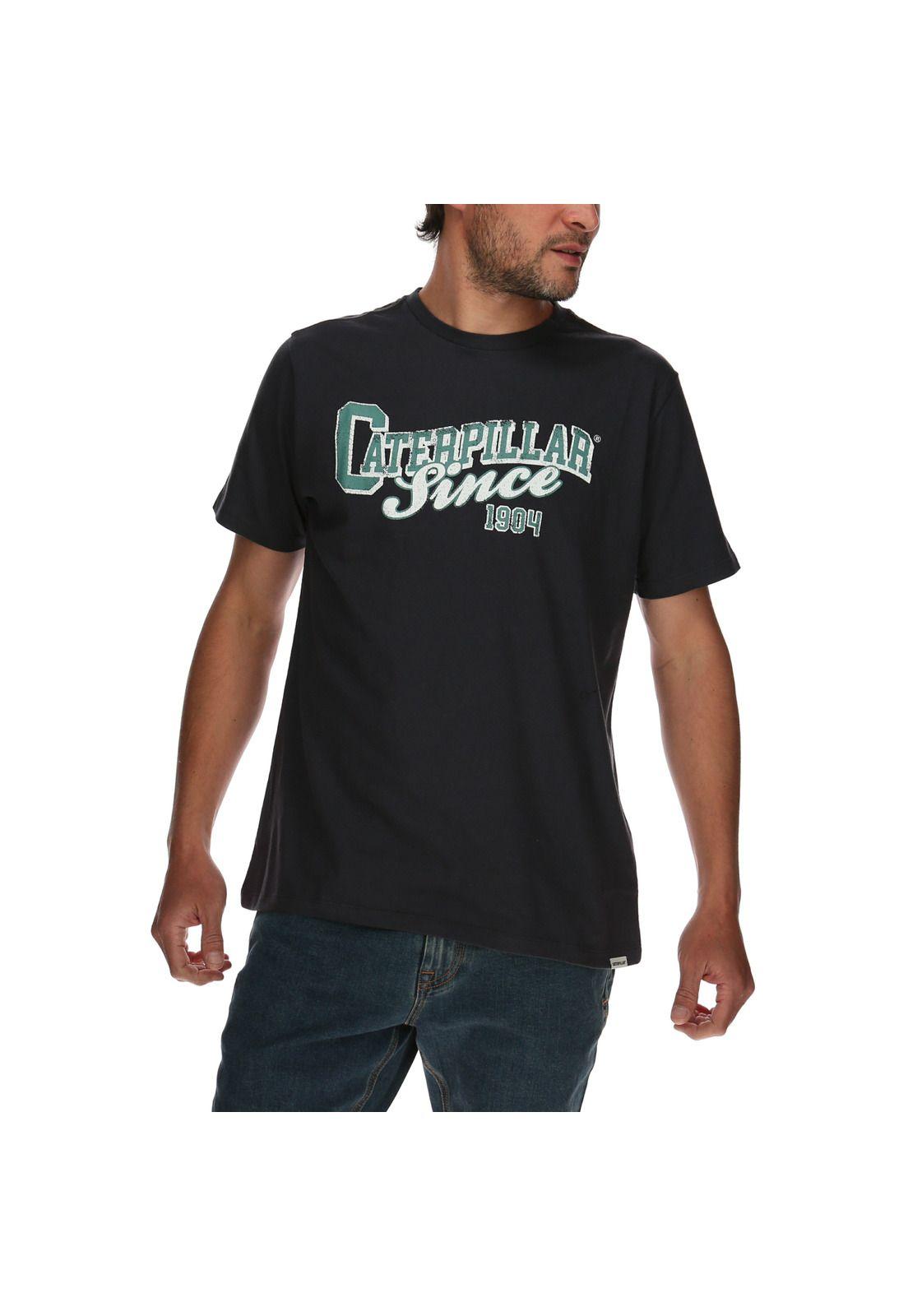 Polera Mc Hombre Varsity Series Tee Algodón Azul-0
