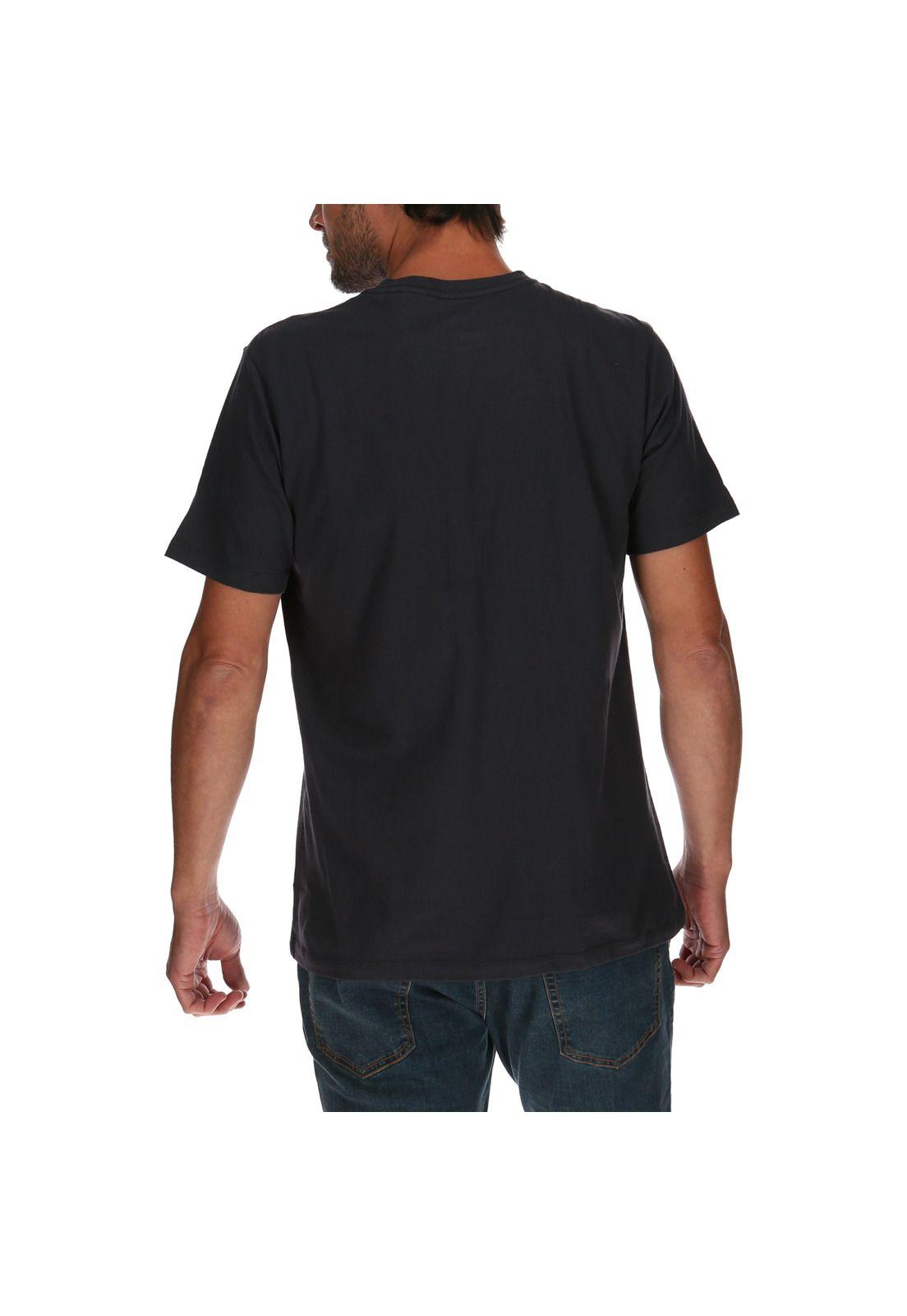 Polera Mc Hombre Varsity Series Tee Algodón Azul-2