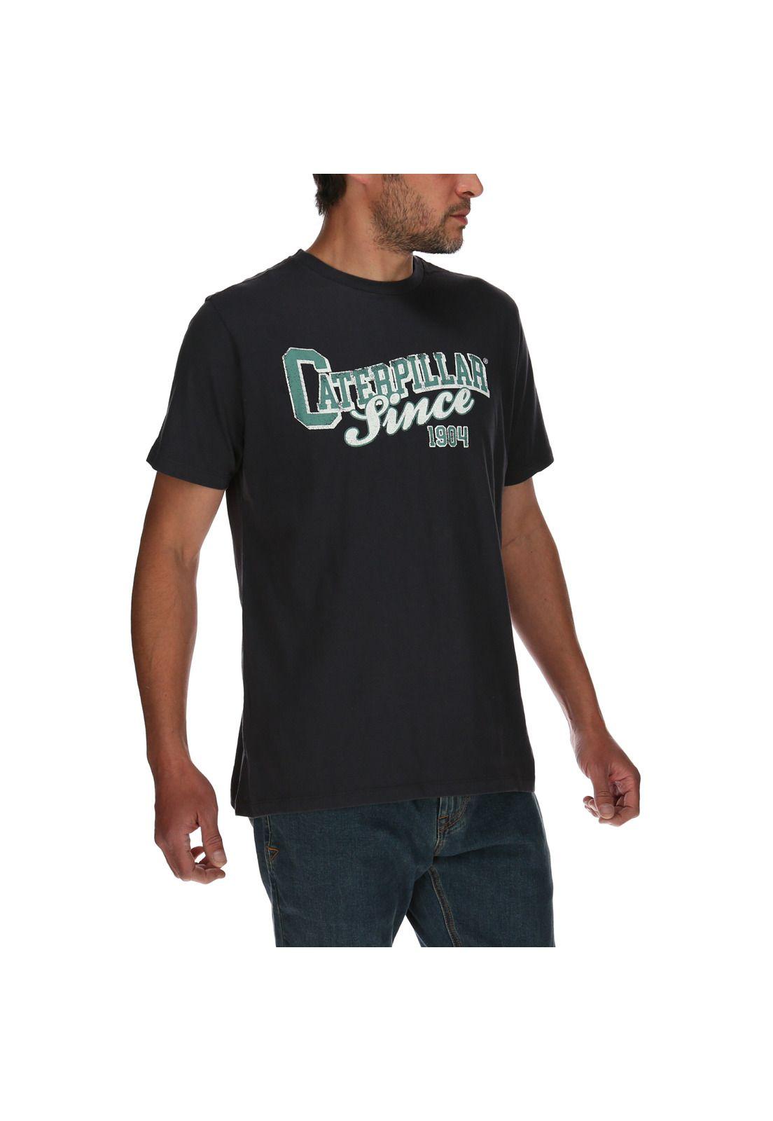 Polera Mc Hombre Varsity Series Tee Algodón Azul-3