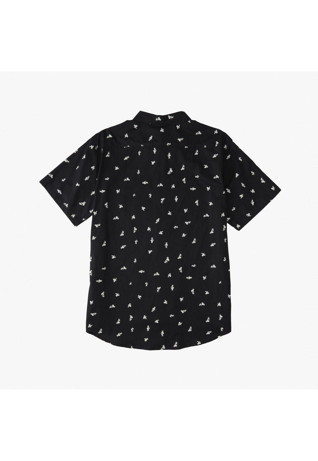 Camisa M/C Sundays Mini Ss M Wv Negro Hombre-1