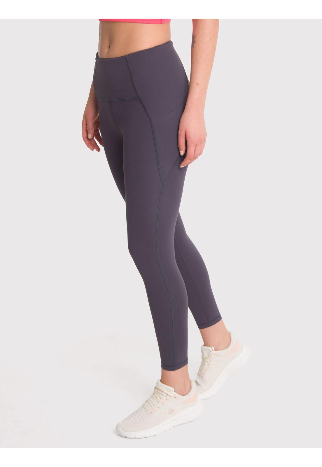 Calza deportiva 7/8 Mujer Ankle Shelly Acero-1